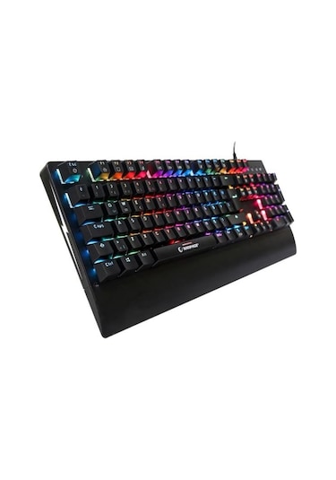 Rampage RMK-GX9 PULSAR Usb Kablolu RGB Aydınlatmalı Blue Switch Mekanik Gaming Q Klavye