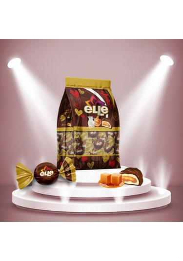 Evliya Şekerleme ve Çikolata Elle Karamel Quadro Poşet 1 KG