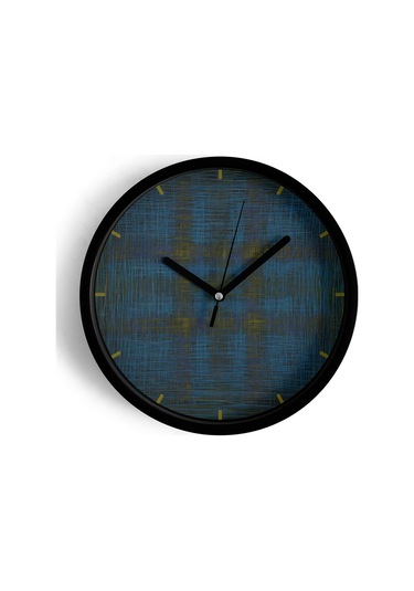 Modern Tasarım Duvar Saati - 30cm - Önü Camlı Siyah Kasa - Sessiz Mekanizma-jh0571 Siyah