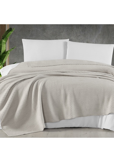 Schafer Home Royal Çift Kişilik Battaniye 200 x 220 CM - Bej