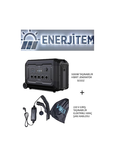 Elektrikli Araç Paket 2 , 5 Kw 5000 W Sessiz Hibrit Jeneratör
