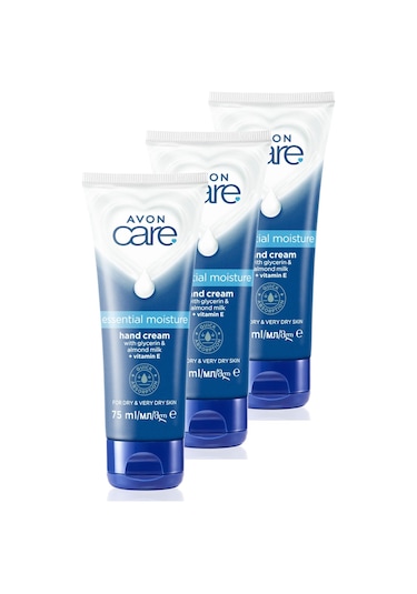 Avon Care Gliserin Ve Badem Sütü İçeren Yoğun Nemlendirici El Kremi 3 x 75 ML