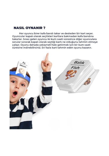 Bil Bakalım Türkçe İngilizce Aile Çocuk Eğlenceli Kutu Oyunu Who