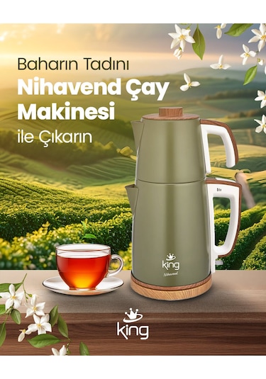 King Nihavend KCM336 1.7 L Çay Makinesi