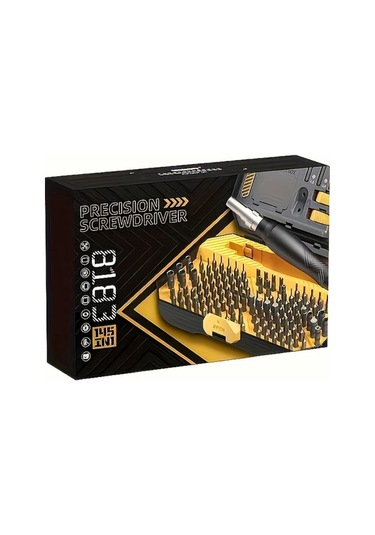 Xuweiwei Jm 8183 145 Parça Hassas Tornavida Seti Kılıflı Taşınabilir Çok Fonksiyonlu Tamir Alet Seti Ev Dıy Ve Noel Hediyesi