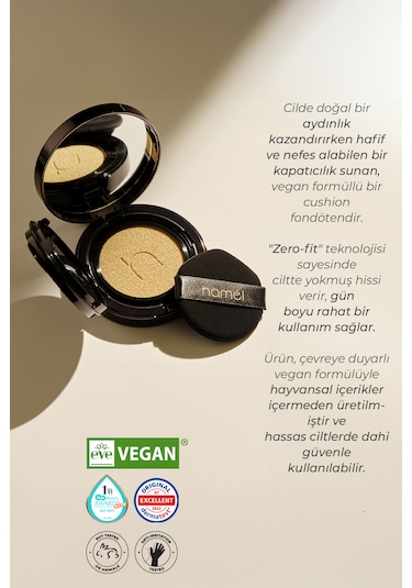 Zero Fit Cushion Kore Fondöten Spf50+ Pa++++ 12g Tan