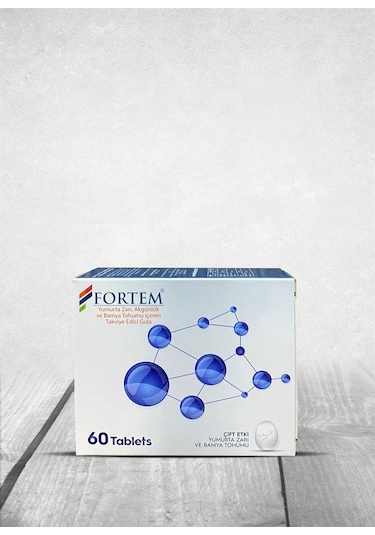 Fortem Akgünlük ve Yumurta Zarı İçeren Takviye Edici Gıda 60 Tabl