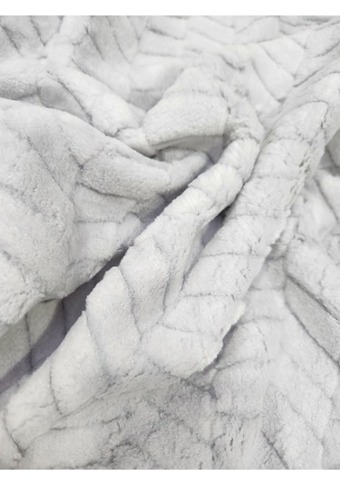 Merinos Modernline Çift Kişilik 3 Parça Sense Battaniye Seti Gri Gri