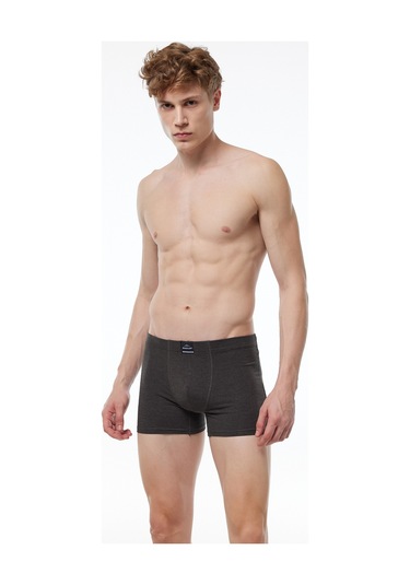 Malabadi Erkek Antrasit Pamuk Elastan Boxer 1m074 Antrasit
