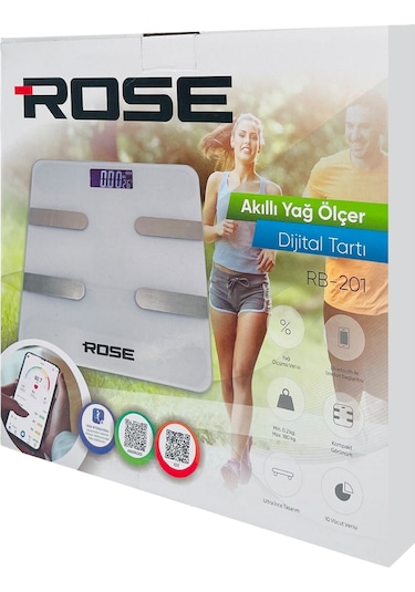 Rose Rb-201 Ev-ofis-okul Vücut Ölçüm Baskül - Karışık Renk