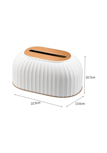 Beyaz Lüks İskandinav Çizgili Doku Kutusu Tutucu Yüksek Dereceli Tuvalet Kağıdı Kutusu Masa Peçete Tutucu Araba Kağıt Mendil Ev Dekorasyon