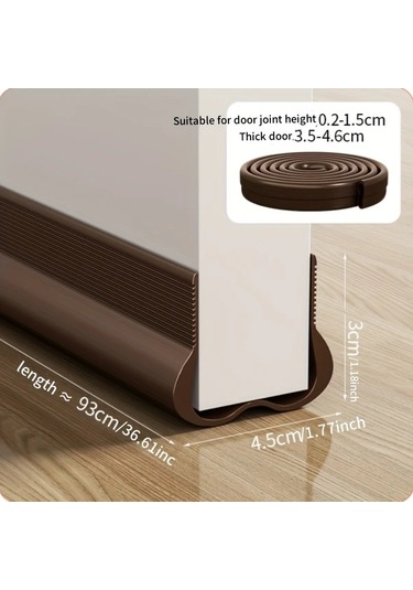 Hightower Beyaz Pvc Esnek Kapı Altı Rüzgarlığı, Ses Azaltıcı Ve Enerji Tasarruflu Süpürme Contası Diğer