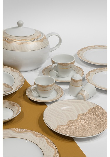 Güral Fodis Güral Porselen 84 Parça Yemek Takımı Açık