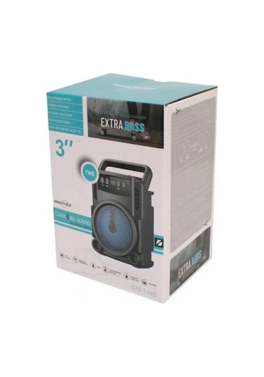 Platoon Pl-4689 Rgb Işıklı Bluetooth Speaker Usb Sd Girişli