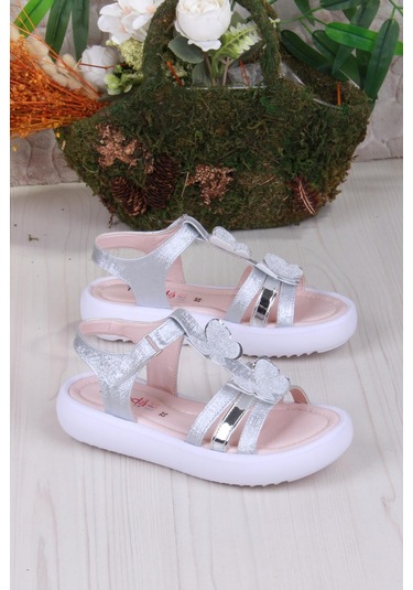 Fort 35572 Rüya Anatomik Rahat Kız Çocuk Sandalet Gümüş