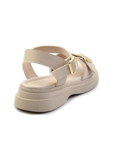 Bambi Bej Kadın Sandalet K05761055109 Bej