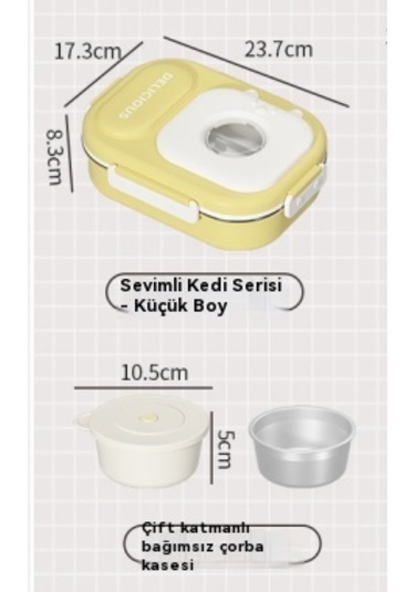 316 Paslanmaz Çelik Yalıtımlı Öğle Yemeği Kutusu Kullanışlı Öğle Yemeği Kutusu İki Bölmeli Yeşil