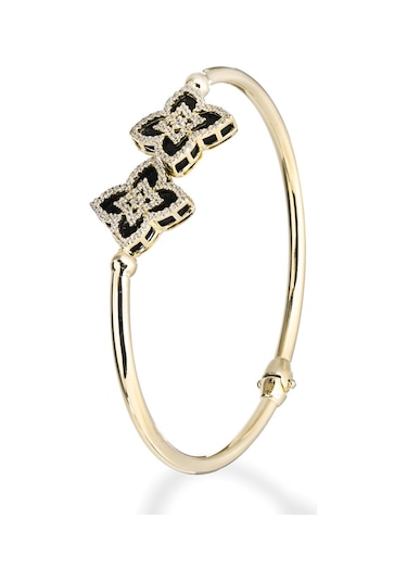 Taşlı Vaan Cleef Model Altın Bilezik 64035486