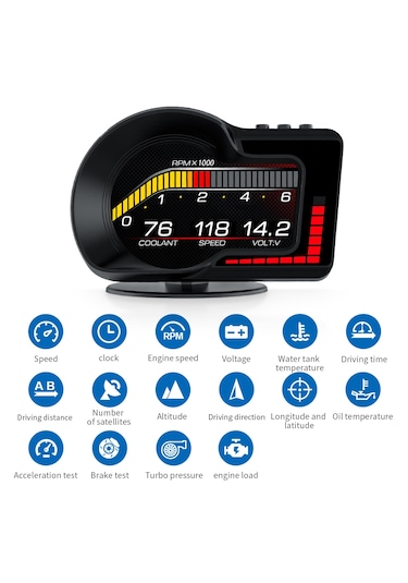 F15 Hud Obd Gelişmiş Fonksiyonlu Araç Veri Ekranı Head Up Display
