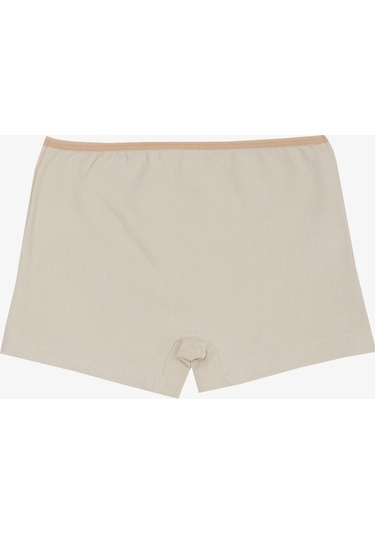 Breeze Kız Çocuk Boxer Yılbaşı Temalı Penguen Baskılı 5-11 Yaş, Bej-bej Bej