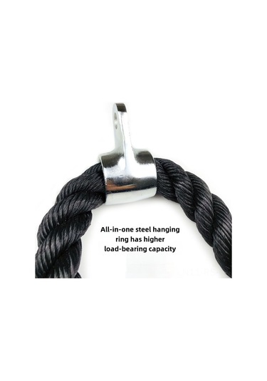 Reedark Fitness Salonu İçin Nylon İki Kollü Egzersiz Kordonu - 70cm Siyah, Bisep-trisep Egzersizleri, Ticari Kalite, Dayanıklı Malzeme Çok Renkli