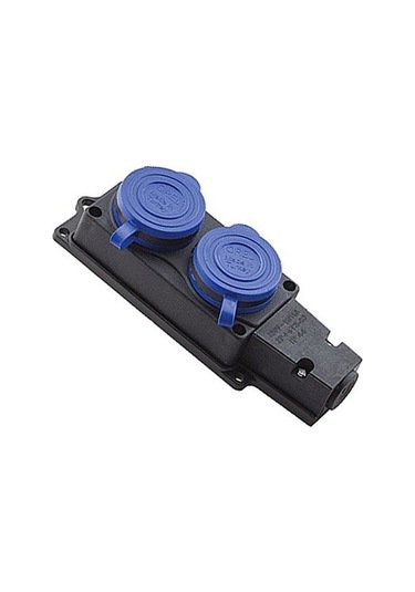 1x16 Monofaze Kauçuk 2'li Grup Priz-554