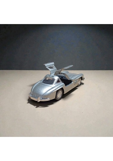 Mercedes-benz 300 Sl Gri Metal Çek Bırak Model Araba Diğer