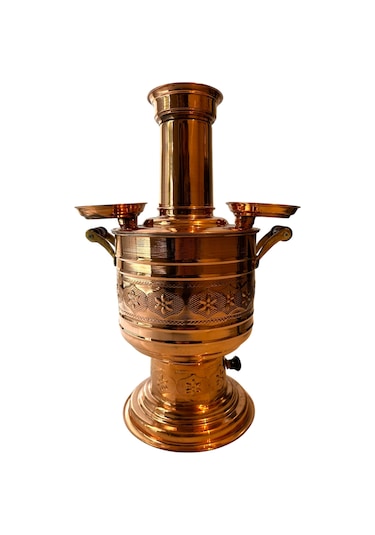 Bakir Desenli Kömürlü Semaver23-302