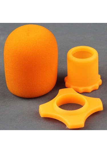 Gajeena Mikrofon Korumalı Kılıf: Ktv Ev Kullanıma Uygun Rüzgar/sprey Engeli, Sünger + Silikon Dört Köşeli Uç Kapağı, Siyah