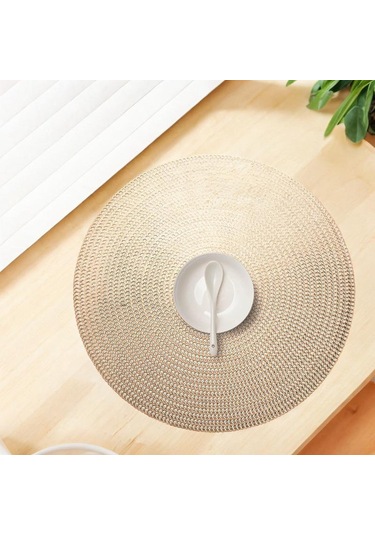 Suntek Yemek Masası Tezgah Masa Ayarı Için Yuvarlak Altın Altın