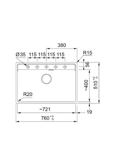 Franke Mrg 610-72 Matt Black Tezgahüstü Eviye