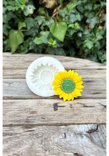 Ayçiçeği Tekli Mum Kalıbı Silikon