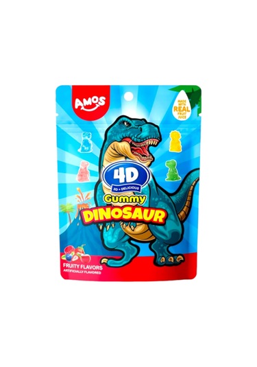 Amos 4d Gummy Dinosaur 72g