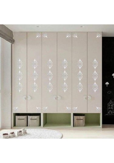 Siyah 10 Adet Çekici Duvar Etiketi Kolay Kurulum Akrilik Ayna Yüzey Dıy Siyah