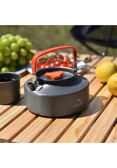 Padalink 1.1 Litre Hafif Alüminyum Kamp Çaydanlığı, Doğa Yürüyüşü Ve Piknik İçin Taşınabilir Çaydanlık Gümüş