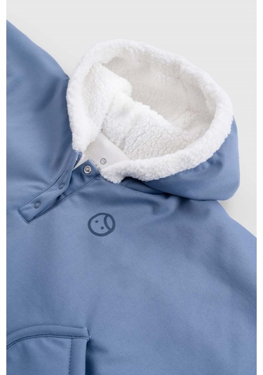 Su Geçirmez Bebek Panço Mavi Yağmurluk Mavi