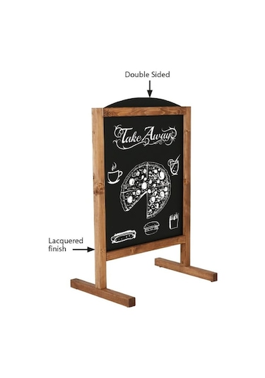 Ahşap Miniboard 60x78cm Siyah Siyah