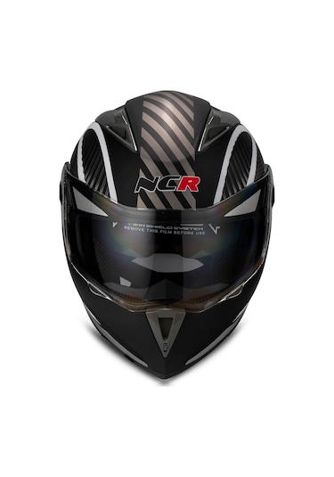 Ncr Çene Açılır Monster Motosiklet Kaskı Vizörlü Ece Belgeli Siyah - Beyaz