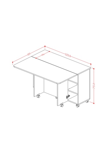 Asra Trend %100 Mdflam Mutfak Adası Yemek Masası Kahve Köşesi Ma-02 Antrasit Antrasit