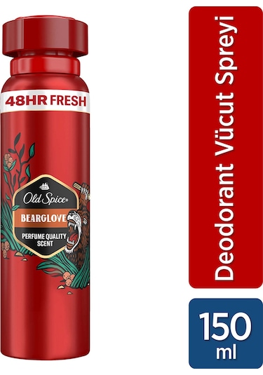 Old Spice Bearglove 48H Erkek Sprey Deodorant 150 ML