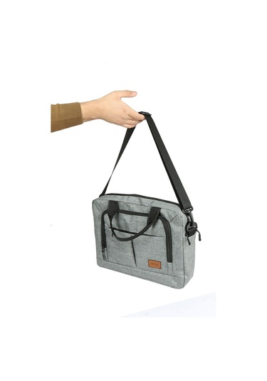 Woys Bags 15.6" Gri Evrak Bilgisayar Notebook Laptop Çantası