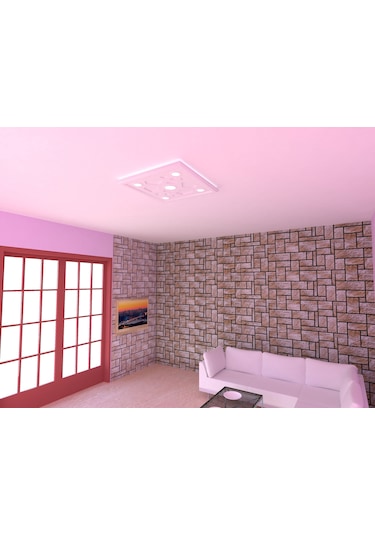 Motifpiyer spotlu gizli ışıklı tavan göbeği sgt-45-5 60X60X4.5cm