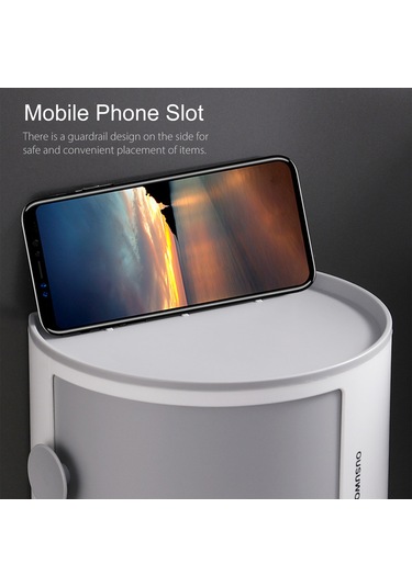 Kangvka Siyah Modern Duvar/üst Tezgah Monteli Su Geçirmez Pp Materyal Mutfak/banyo Bezi Ve Küçük Eşya Saklama Kutusu Diğer