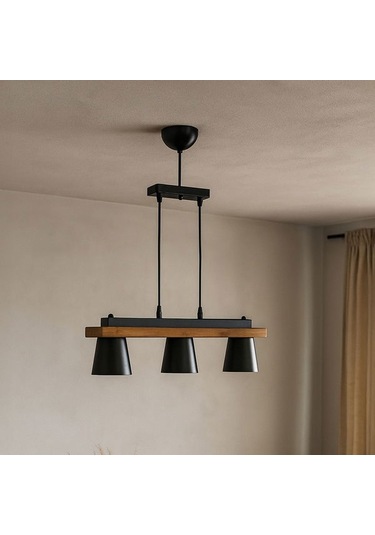 Correx Venedik 3'lü Sıralı Sarkıt - Siyah / Kahverengi - 70x10x10 Cm Siyah / Kahverengi