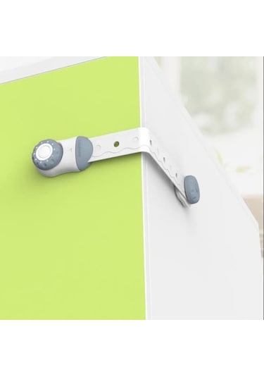 Evokids Şifreli Çocuk Güvenlik Kilidi Buz Mavisi ( 3 Adet ) Çok Renkli