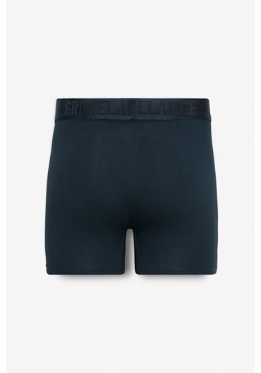 PETRUS  Erkek 3'lü Paket Pamuklu Likralı Esnek Kumaş Siyah / Lacivert / Grimelanj Boxer