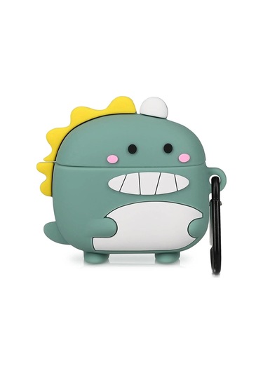 Caseonn Huawei Freebuds Se 3 Kılıf Karakter Figürlü Dinazor Yeşil