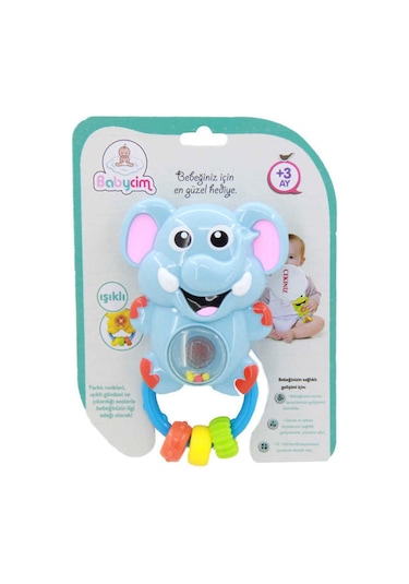 Birlik Babycim Fil Sesli Pilli Çıngırak Wd-3661A