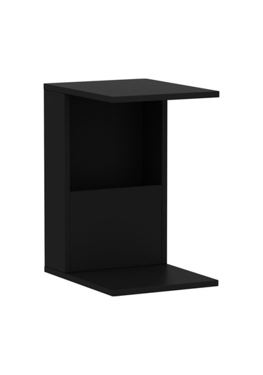 Bono Tekerlekli C Sehpa - Siyah Siyah