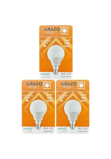 3 Adet 7w E14 Led Mini Ampul, Beyaz Işık Seçeneği -